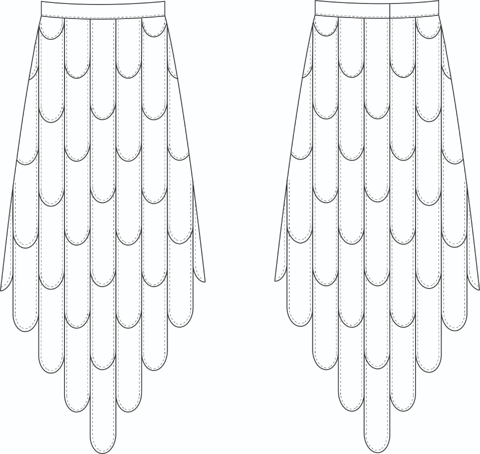 Jade technical flat