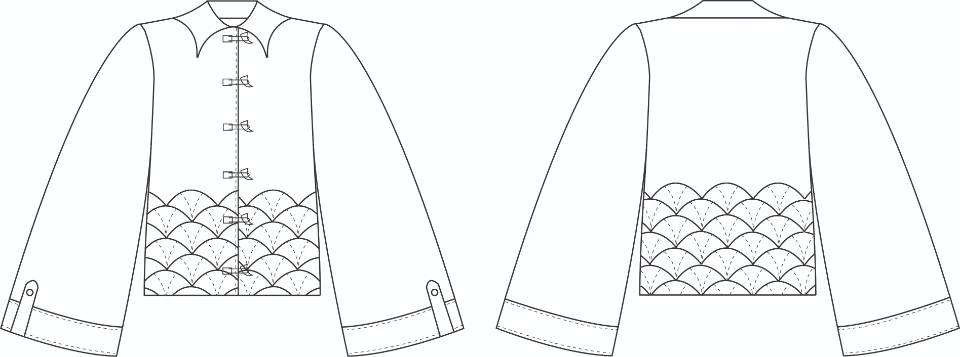 Jade sketches and garment flats — photo 3